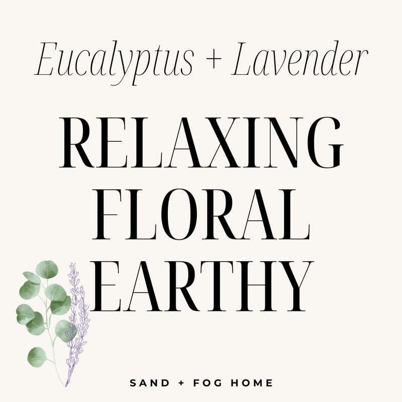 Sand + Fog Scented Candle - Eucalyptus Lavender - Additional Scents and Sizes - 100% Cotton Lead-Free Wick - Luxury Air Freshening Jar Candles - Perfect Home Decor - 12oz - Image 5